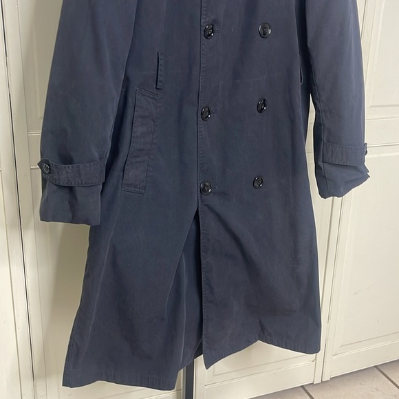 Vintage DSCP Man’s Army All Weather Trench Coat Black Size 38R - Picture 4 of 12